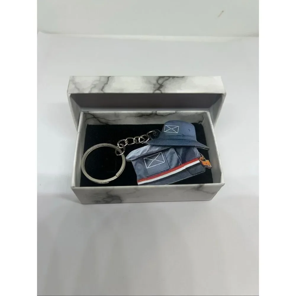 Mailbox Keychain Novelty 2D Acrylic Cute Gift Idea